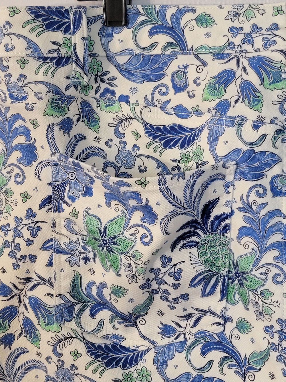 Talbots Paisley Print Slim Ankle Curvey Jean Size 18W - Picture 8 of 9
